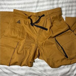 Nike ACG Tan Cargo Pants with Black Accents